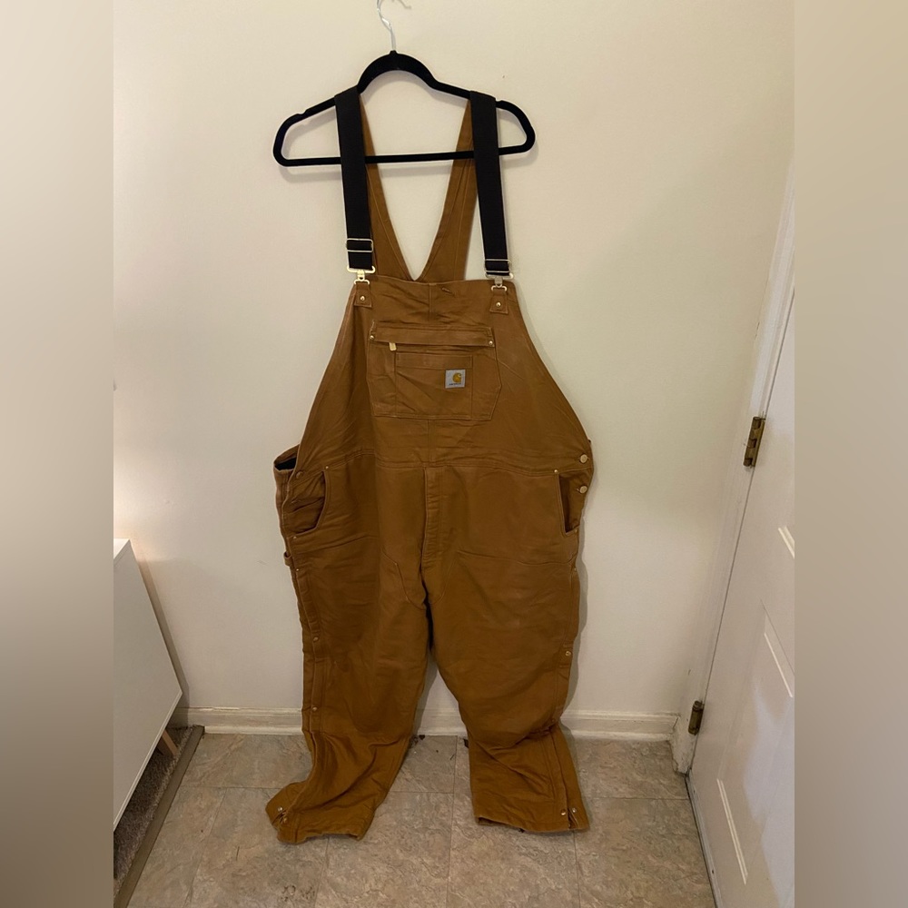 Big and Tall Carhartt 4XL Tall Overalls Thermal Lined